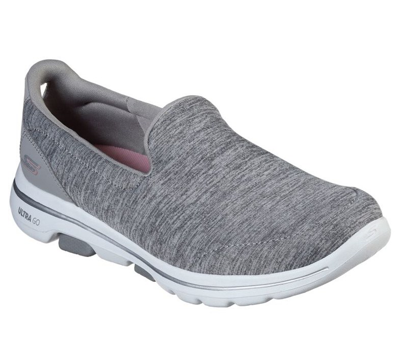 Skechers Gowalk 5 - Honor - Womens Casual Shoes Grey [AU-TD7821]